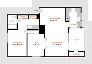 Unit F F floor plan